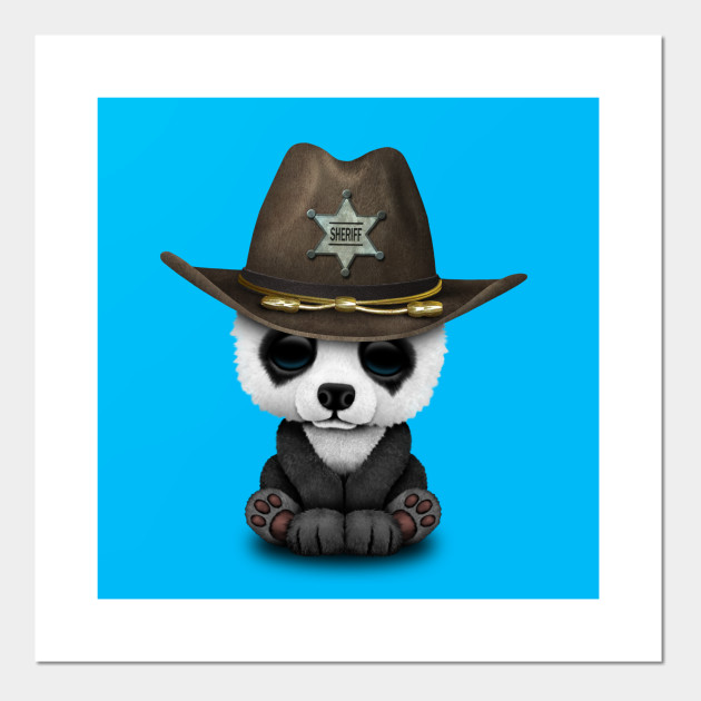 Cute Baby Panda Sheriff